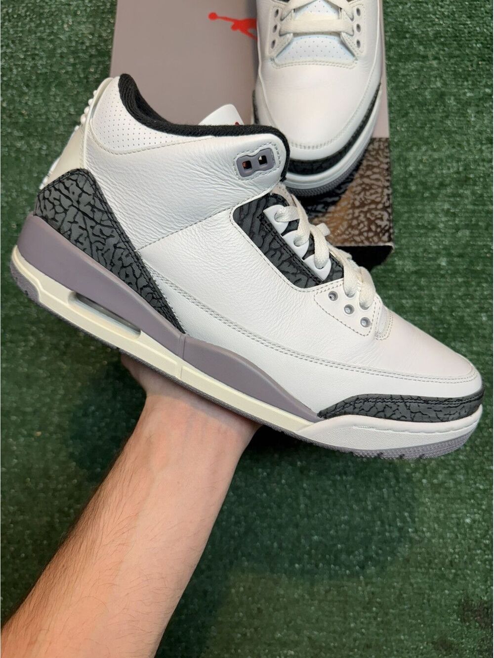 Jordan Retro 3 Cement Grey Size 11.5